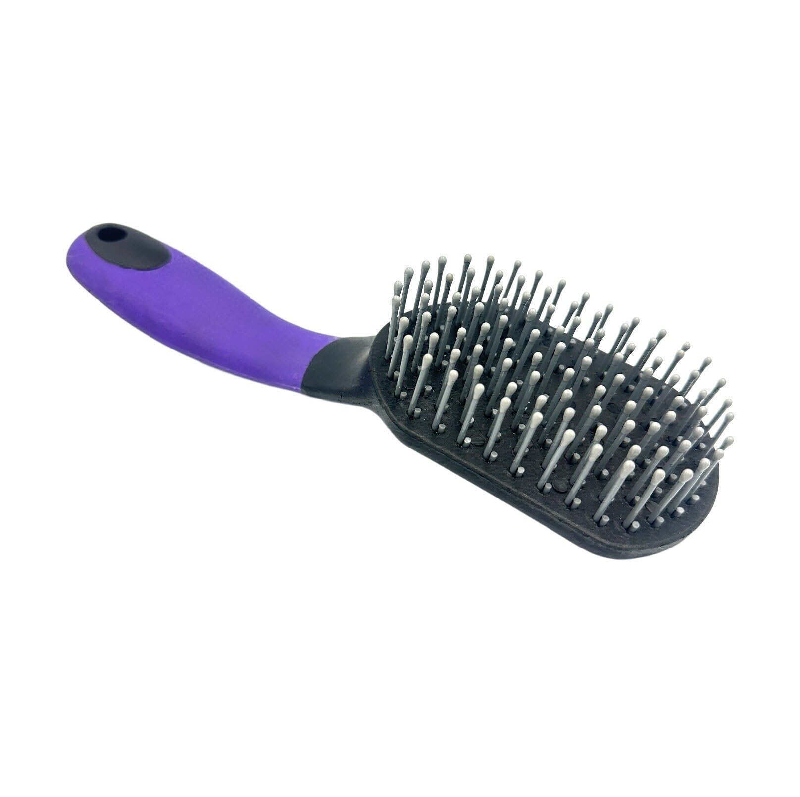 Tail Brush Mane Brush Mane Tail Brush Tail Comb Ponytail Brush for Horses for Combing Horse Hair Horse Care Accessories (Purple Black)