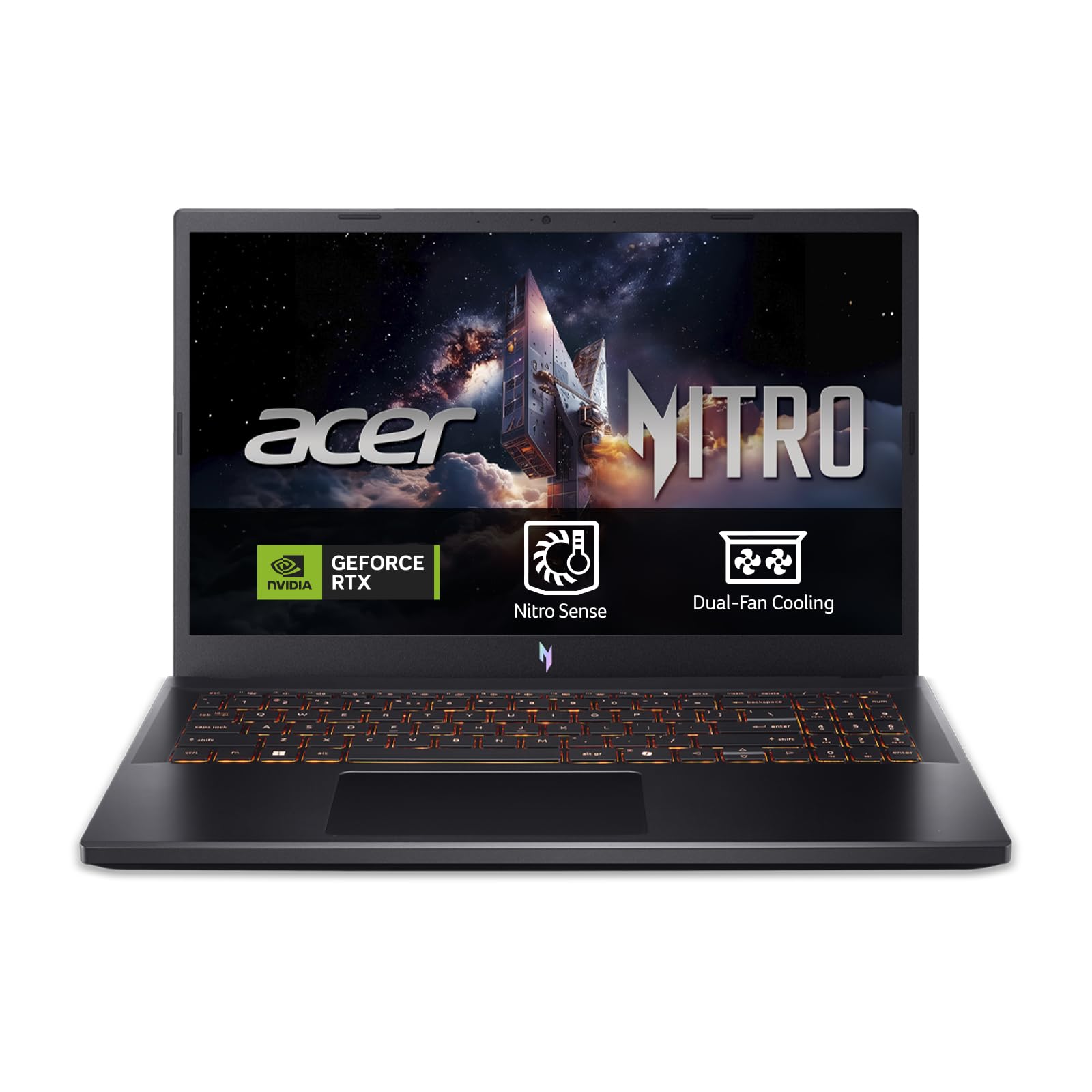 acer Nitro V 15 15,6" (Intel Core i7 13620H, 16 GB RAM DDR4, 1024 GB SSD, NO OS, nVidia GeForce RTX 5060) Color Negro, Teclado QWERTY Español