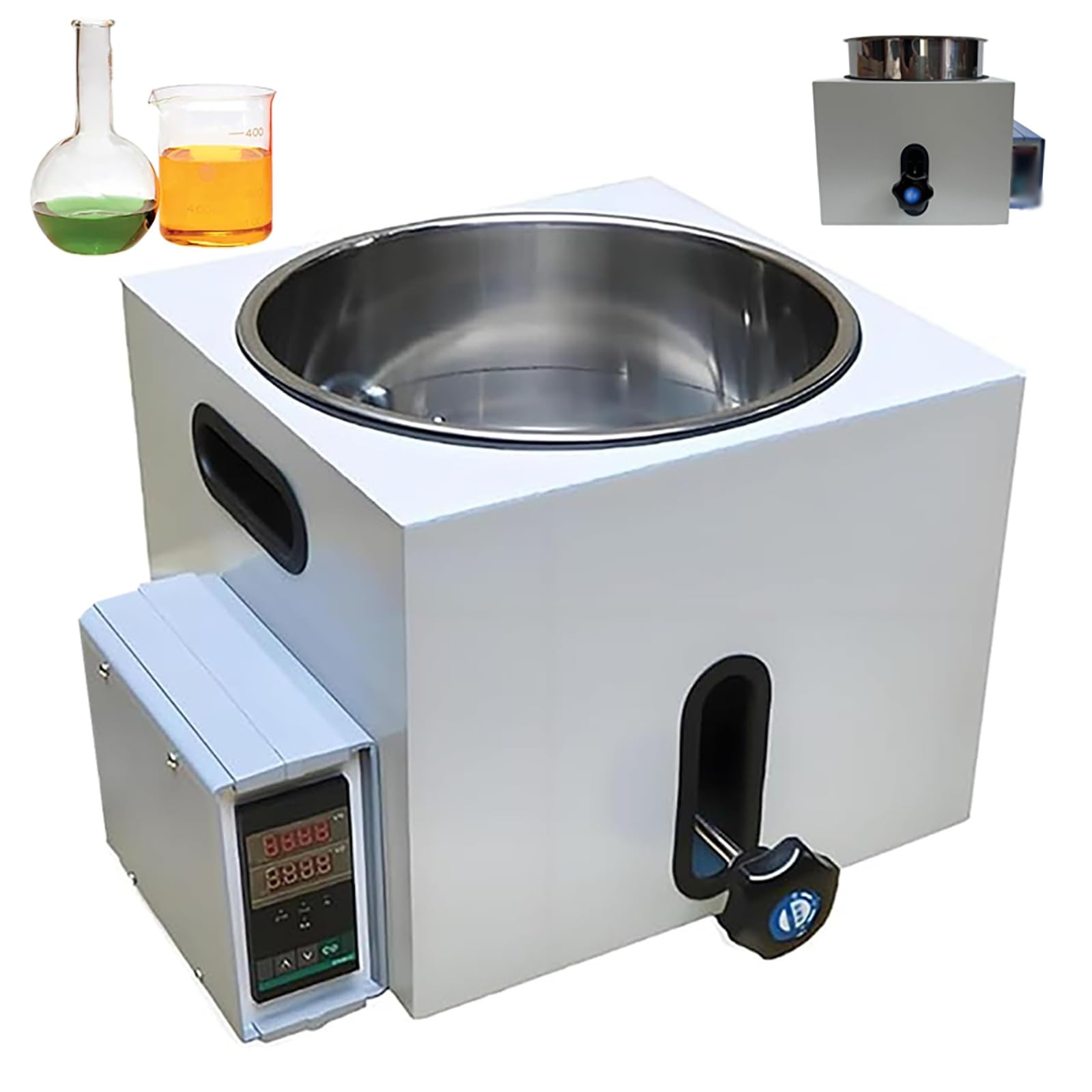 Digitales Labor-Wasserbad, 120 mm, Hubhub-Heizgerät, für wissenschaftliche Experimente, Chemie, Forschung und pharmazeutische Anwendungen