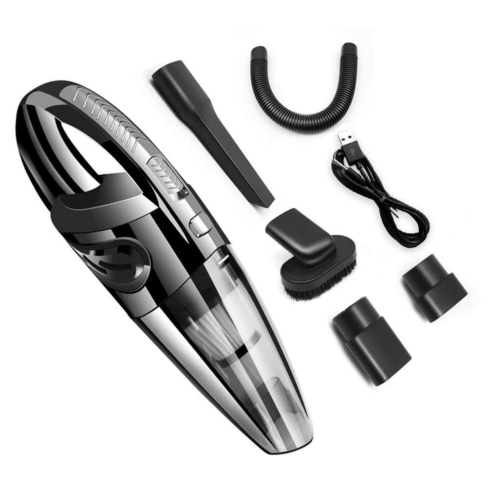 Handheld Car Vacuum Cordless Cleaner USB Charger Wet Dry Strong Cyclone Suction Lightweight Portable Auto Mini Car Vacuum