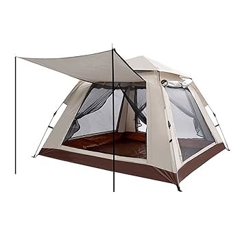 Amazon | ワンタッチテント 4面メッシュ窓設計 3-4人用/4-8人用