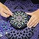 31 teiliges Mandala Punktierungsset, Mandala Punktierwerkzeuge mit Mandala Schablone, Punktierstifte, Farbwanne und Mini Kunststaffelei