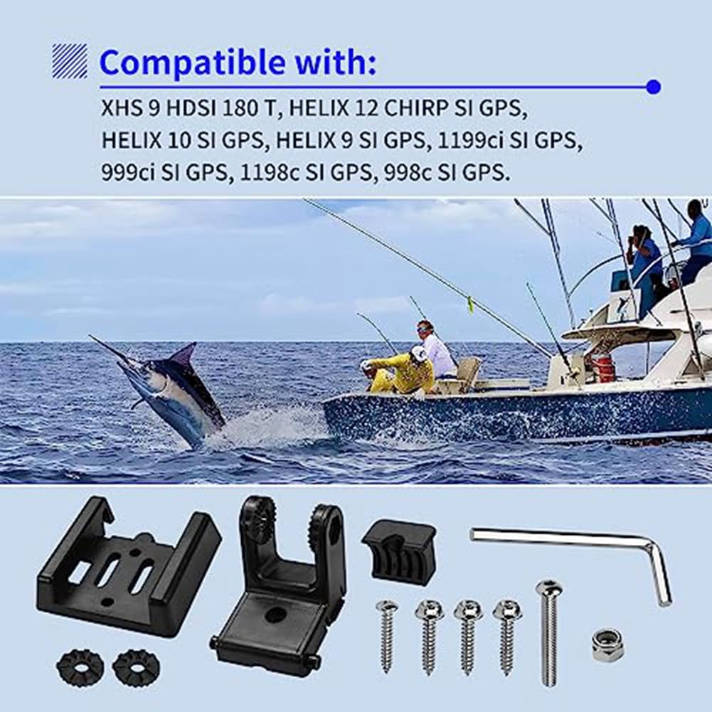 Kit Staffa Montaggio Per Trasduttore Nautico – Modello MHX XNT, 7400931, Per Barca/Yacht, Compatibile Solix/Onix, Hardware Incluso - 3