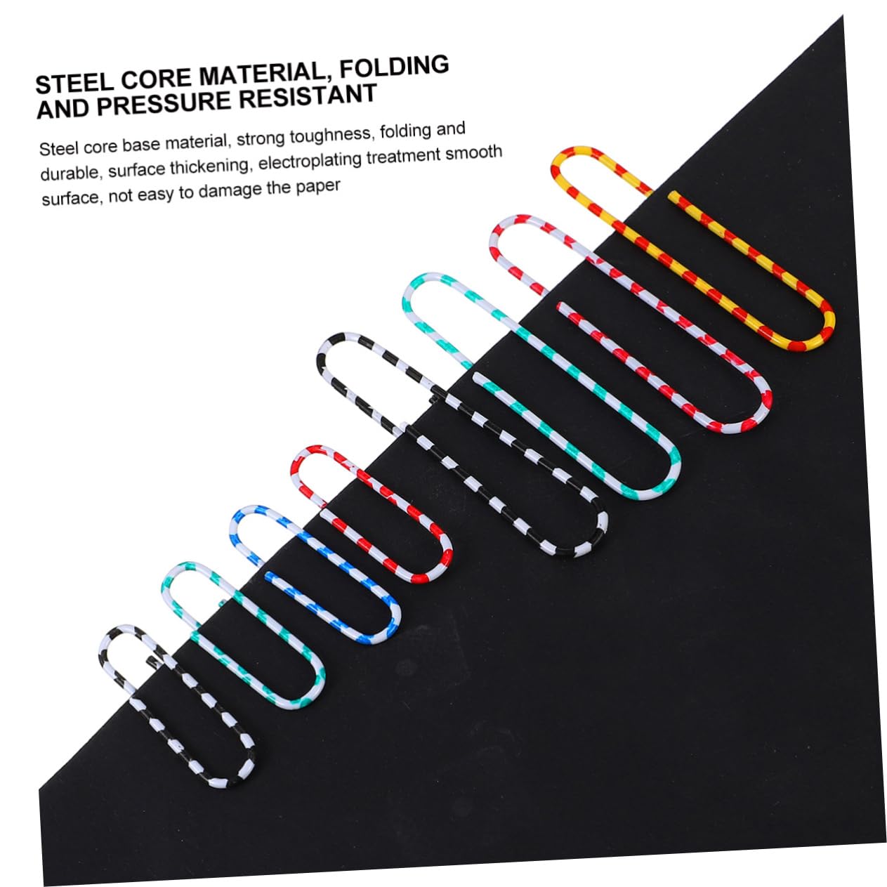 TEHAUX 2 Set Graffetta Per Fogli Carta Clip Taccuino Fermagli Per Graffette Piccolo Graffette Ideali Graffette Grandi Graffetta Color Zebra Graffetta Colorata Metallo Colorful 450 Pezzi*2