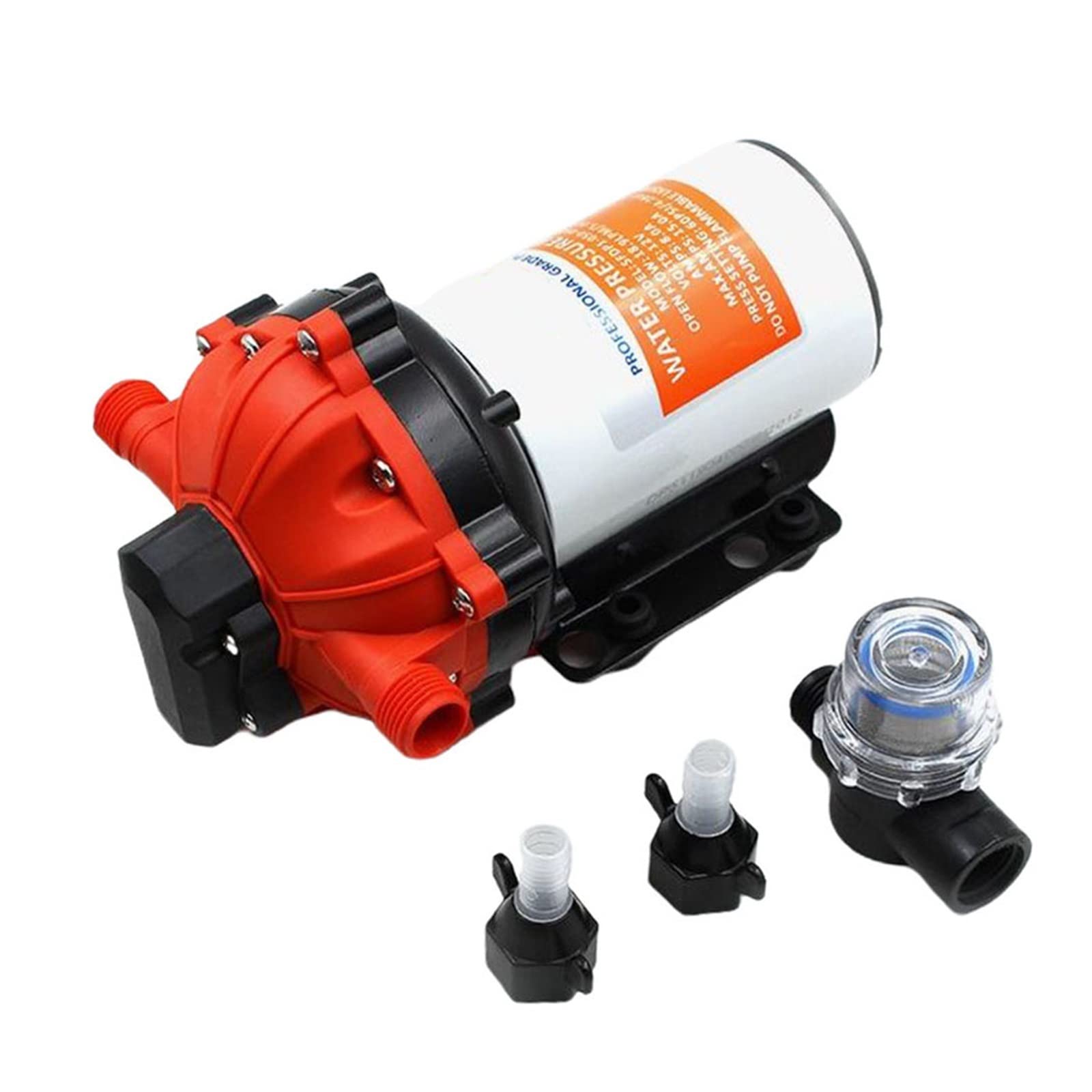 Piccola pompa sommergibile regolabile Pompa dell'acqua a pressione 24V 60PSI for campeggio, barca, 18,9 l/min, autoadescante