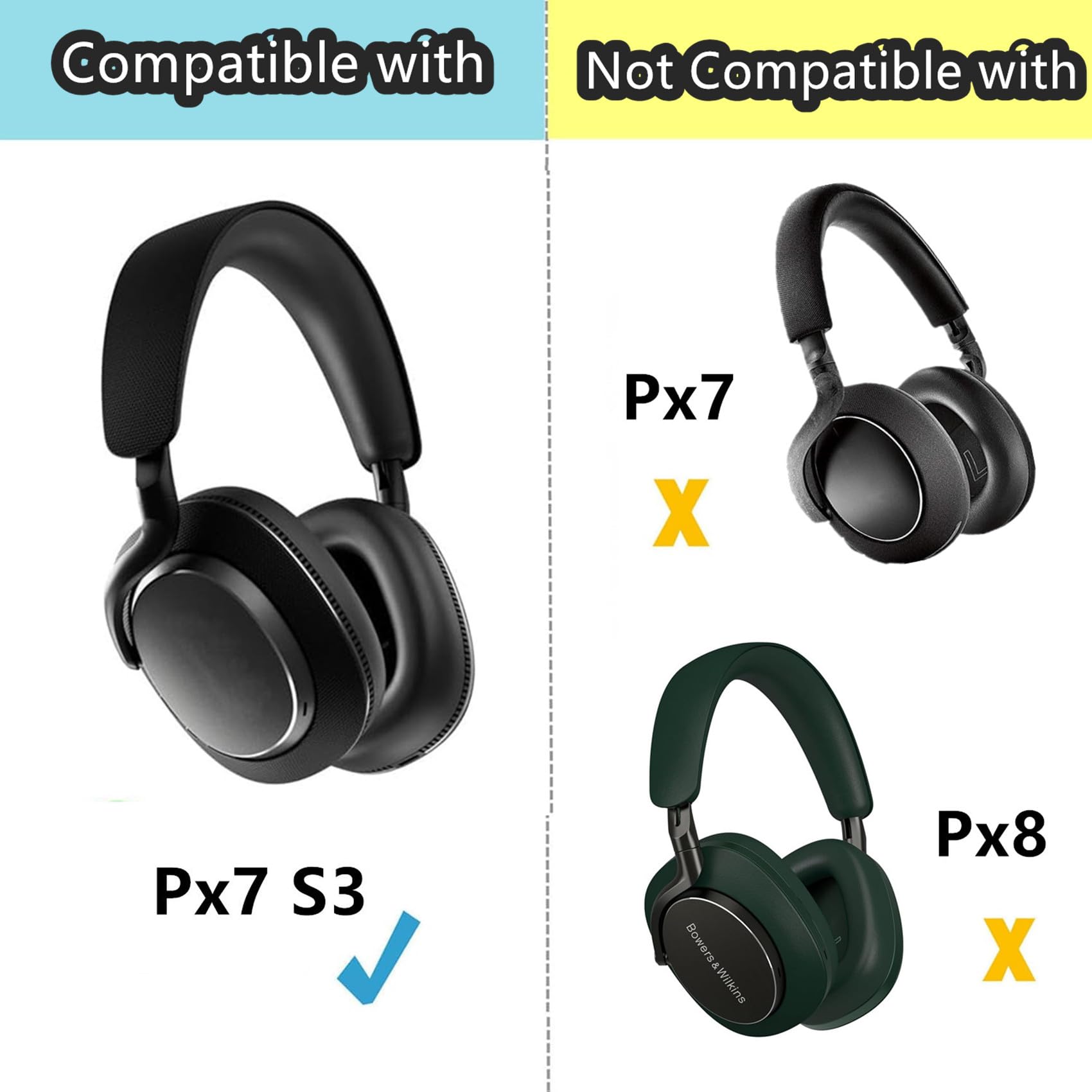 Amazon | TaiZiChangQin PX7 S3 イヤーパッド Bowers & Wilkins PX7 S3