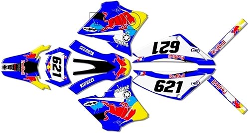 Kit de calcomanías gráficas para motocicleta compatible con YAM.AHA XTZ125 hnjxn