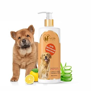 Pet Life Organic Ultra Moisturising Dog Conditioner for Chow Chow Dog & Puppy | Shiny & Healthy Coat | Silky, Soft & Smooth Hair Suitable for All Type of Dog – 200 ml