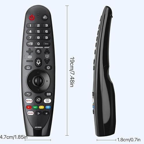 Miniatura 2 de Control remoto de repuesto compatible con LG Smart TV Magic Remote, AKB7585501 universal compatible con todos los modelos para LG TV (sin función de