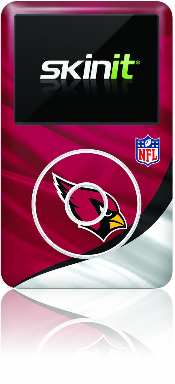 Skinit Decal MP3 Player Skin Compatible with iPod Classic (6th Gen) 80GB - Officially Licensed NFL Arizona Cardinals Design