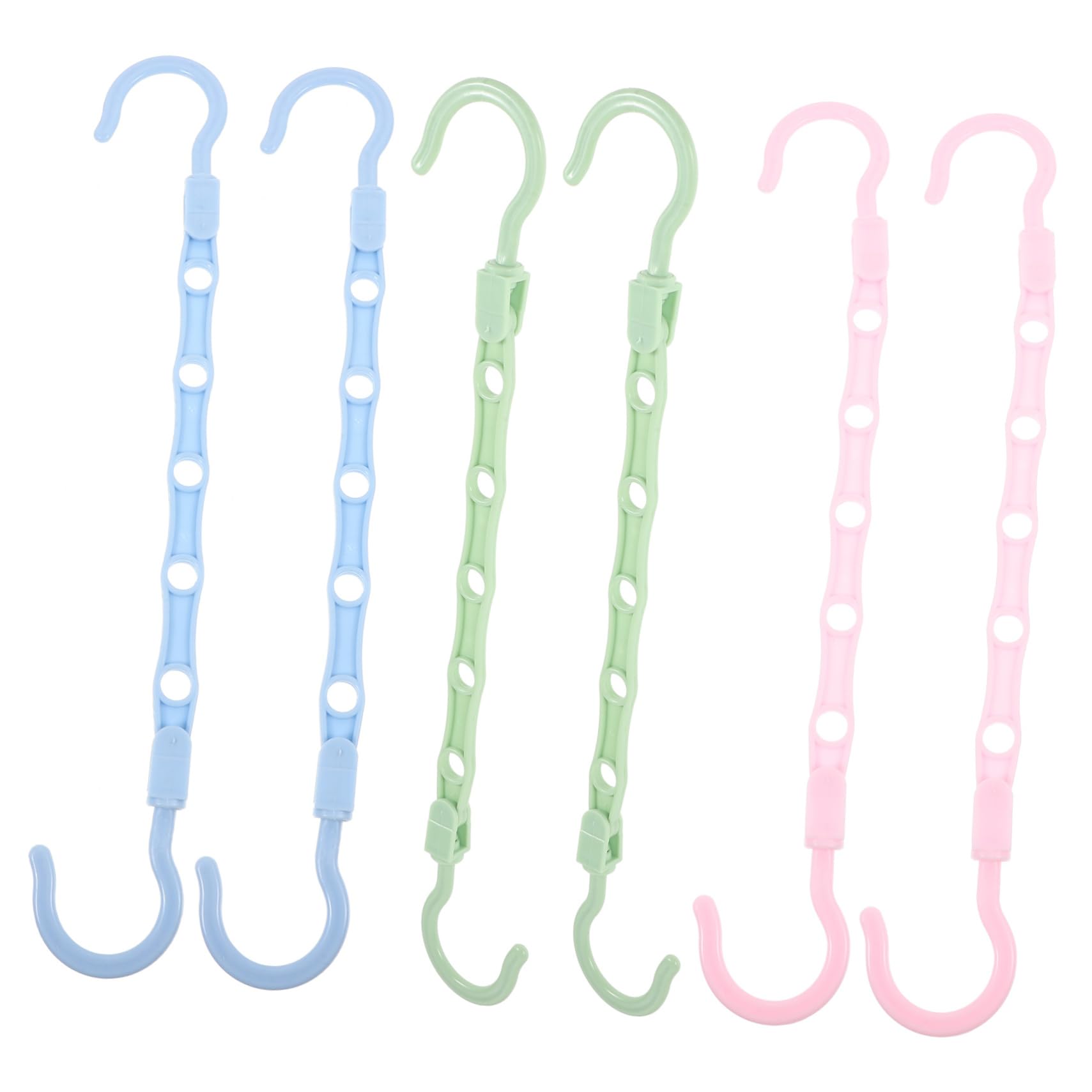 OFFSCH 6Pcs Multi Functional Space Saving Hangers Skid Folding Clothes Organizer for Coats Sweaters and Dresses for Closets and Dorms