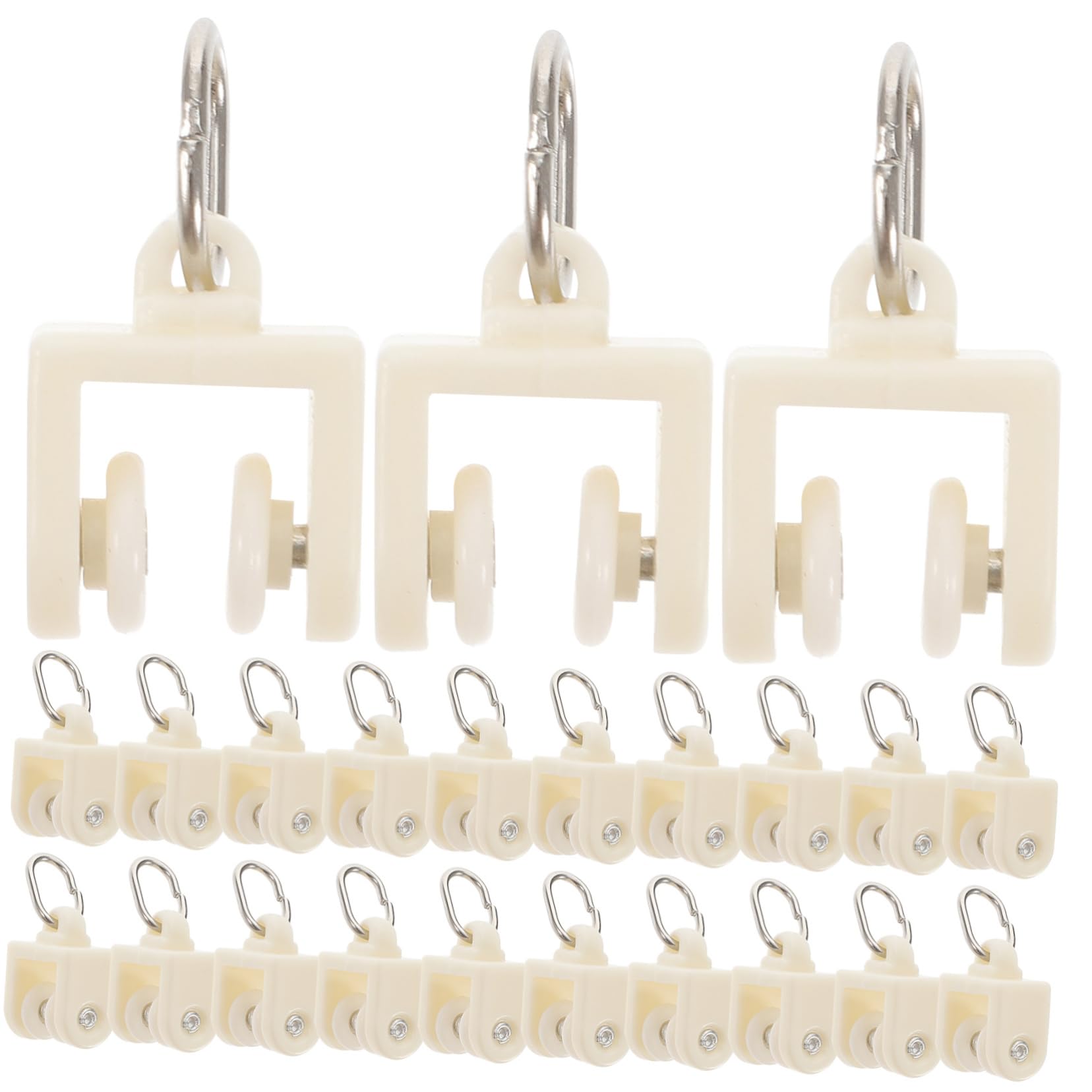 Curtain Track Gliders 10pcs Curtain Glider Hooks Curtain Rail Track