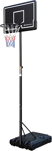 NORTHERN STONE Pro Court Height Adjustable Portable Basketball Hoop with Impact Backboard Official Height 10 ft