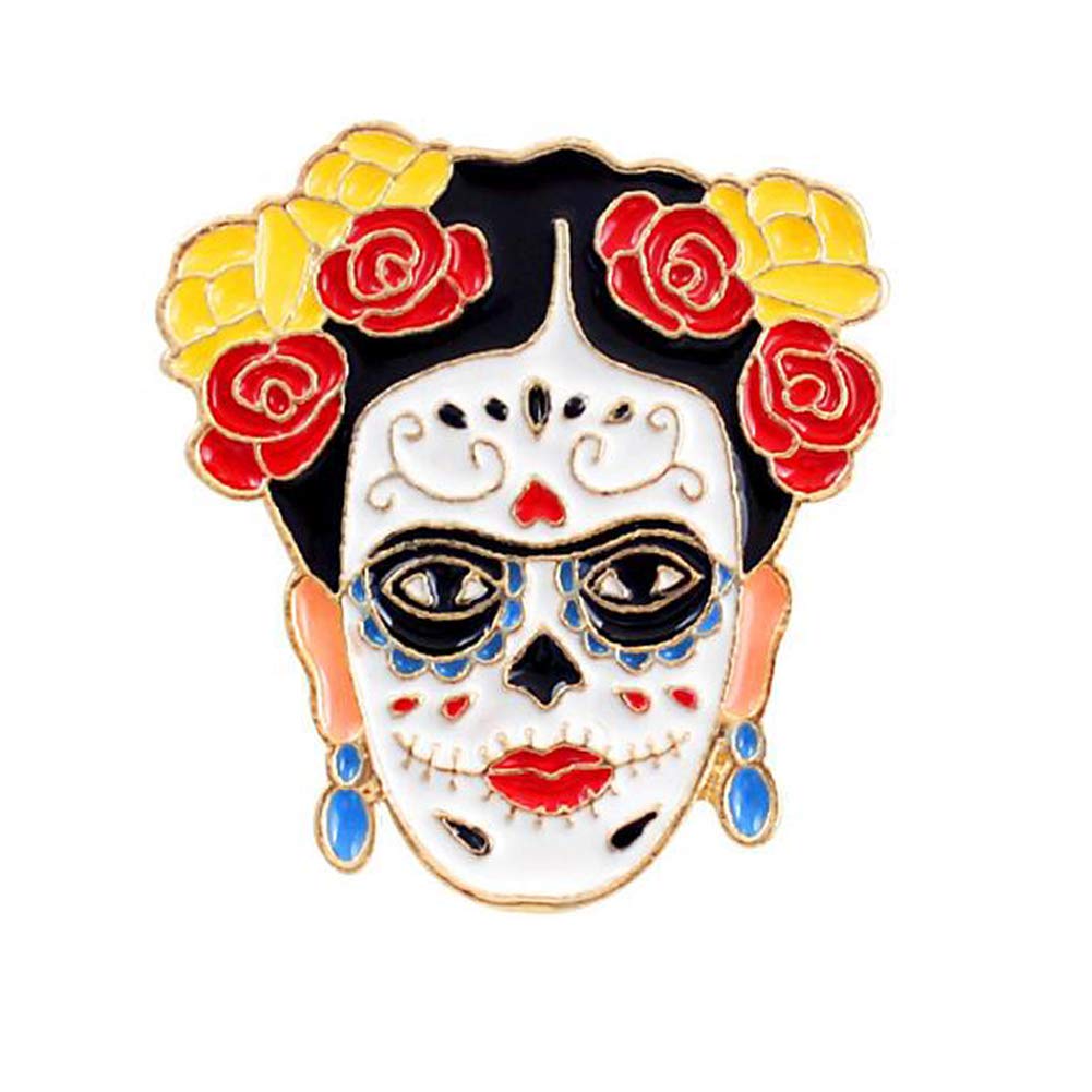 Dunbasi Frida Gifts Enamel Lapel Pin Badge,Brooches for Women/Men