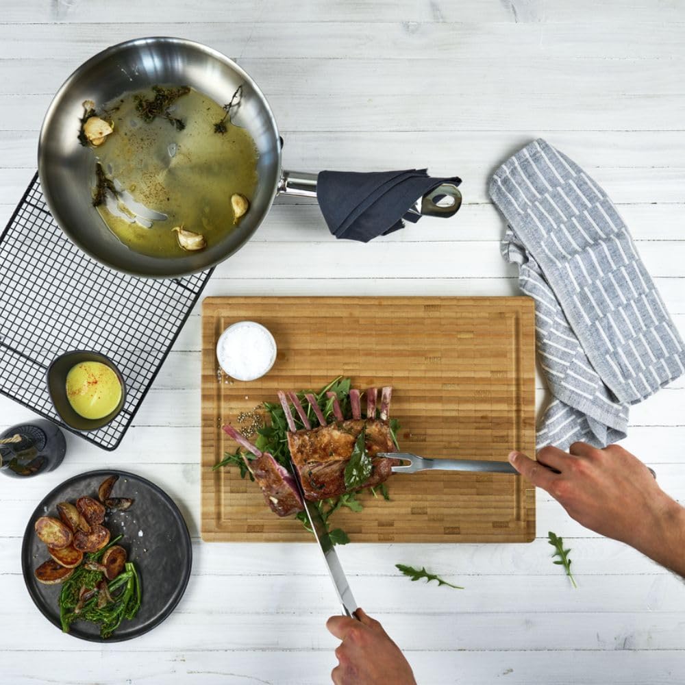 Zwilling 30772400 - Tabla de cortar de bambú, 31 x 42 x 4 cm