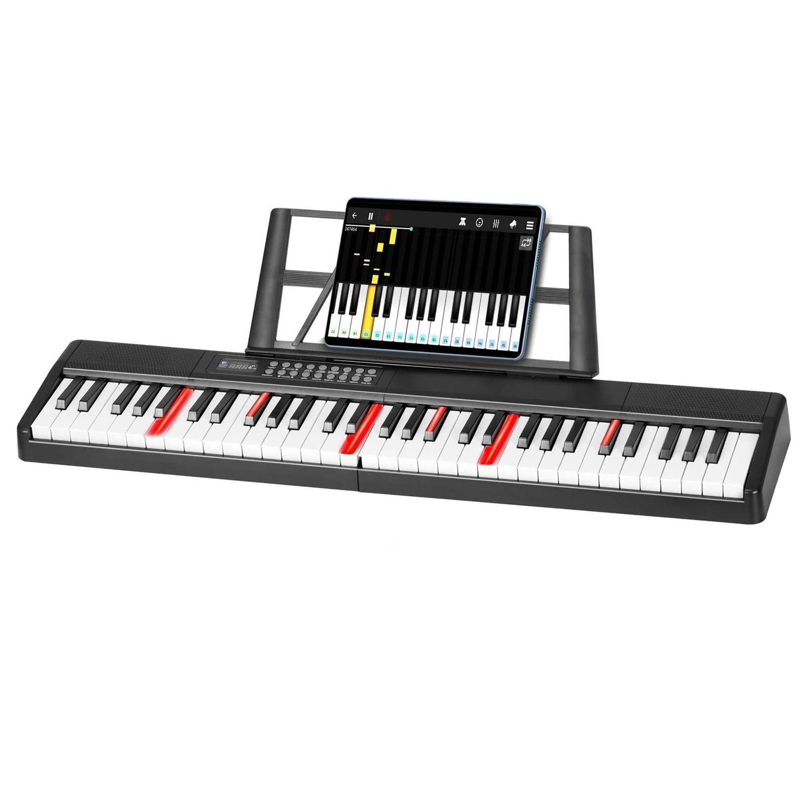 Profesjonalne Pianino Elektroniczne Przenośne Pianino Z 61 Klawiszami I 1000 Tonami Składane