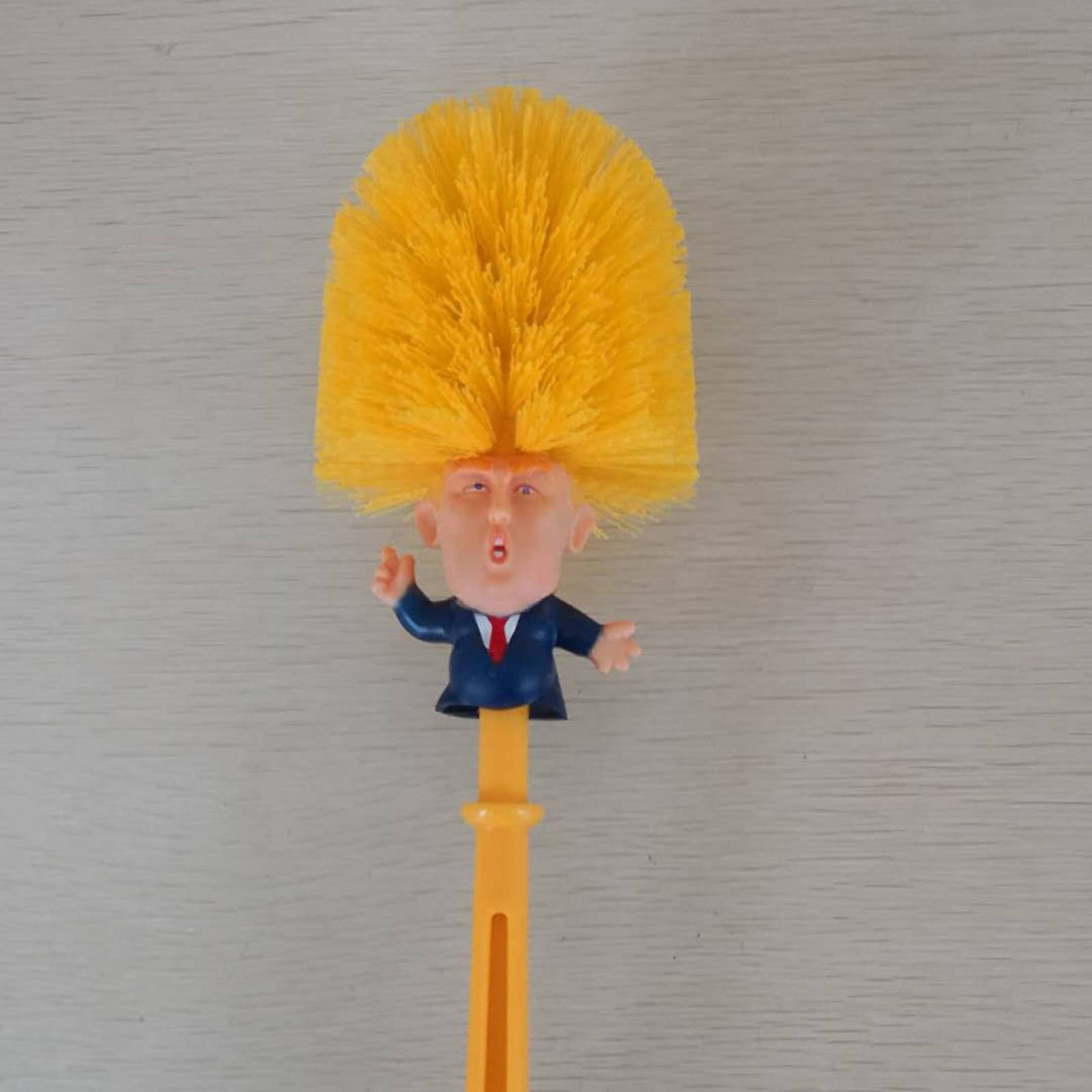 Scopino WC Divertente A Testa Di Donald Trump - Con Supporto E Portaspazzola - Regalo Ironico Per Amici - Foto 6