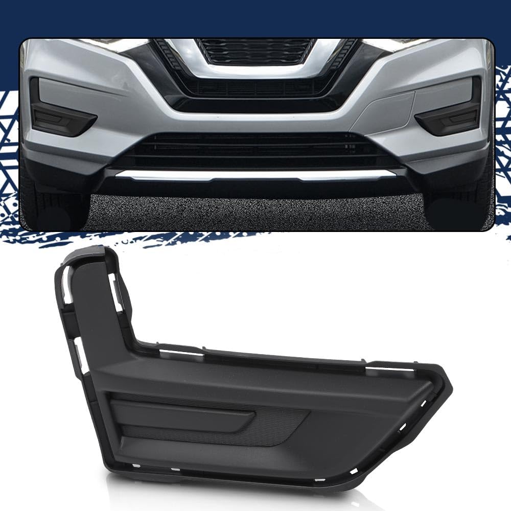 PIT66 Right Fog Light Cover Compatible with Nissan Rogue 2017-2020, Passenger Side RH Hand 622566FL0A