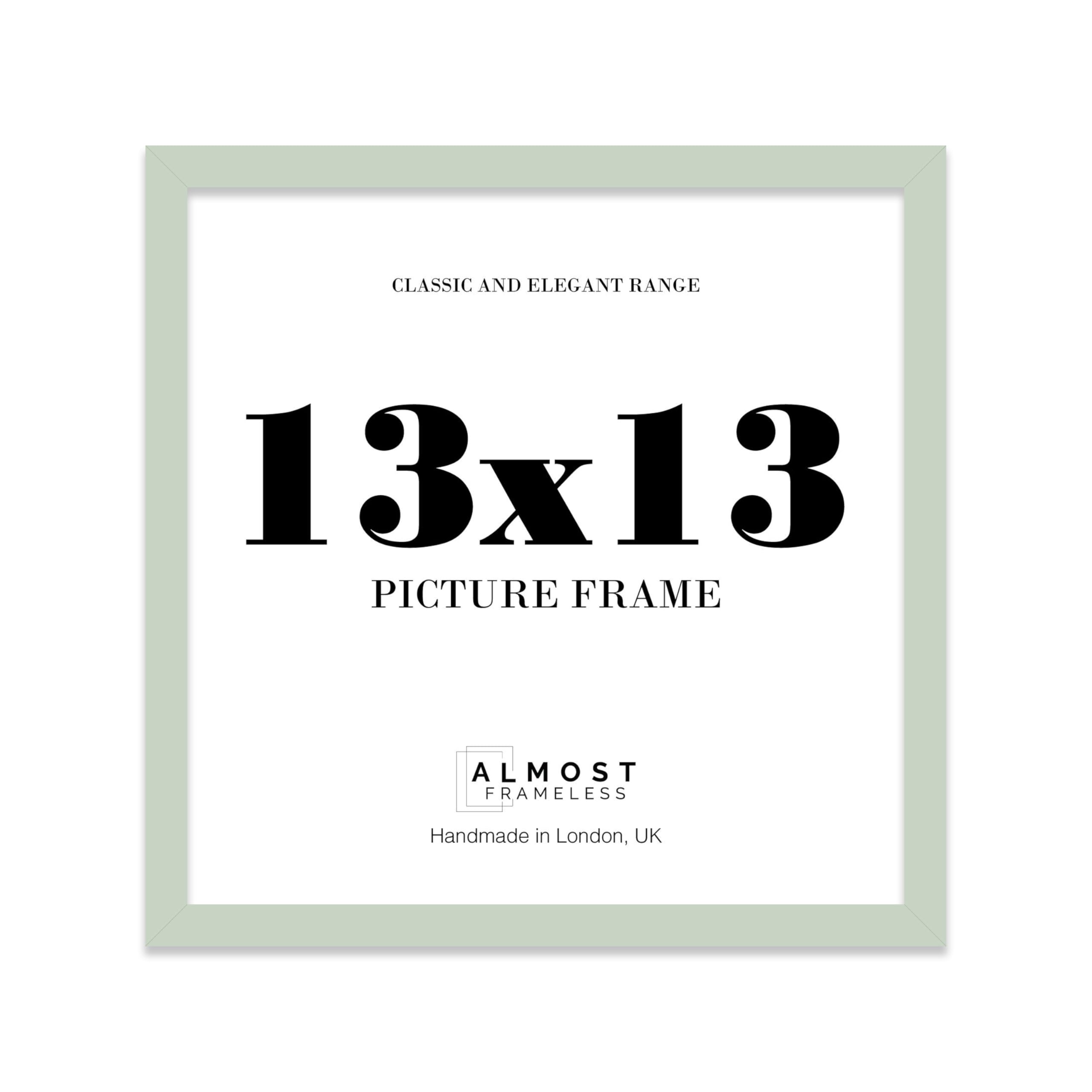 13x13 Mint Green Picture Frame for Square Photos, Posters, Prints & Artwork, (50.8 x 40.6cm) Wall Display Moderrn Style Photo Frame for Home, Office, Gallery Wall, 1 Pack