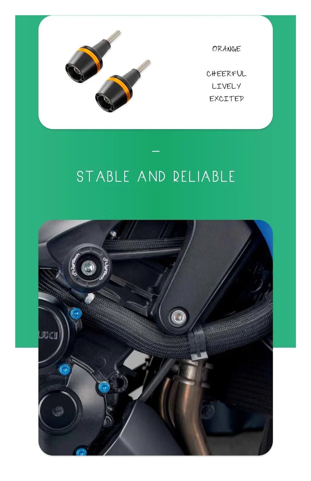 Motorrad Rahmen Slider Für CB1000R - Aluminium Crash Protector Schwarz