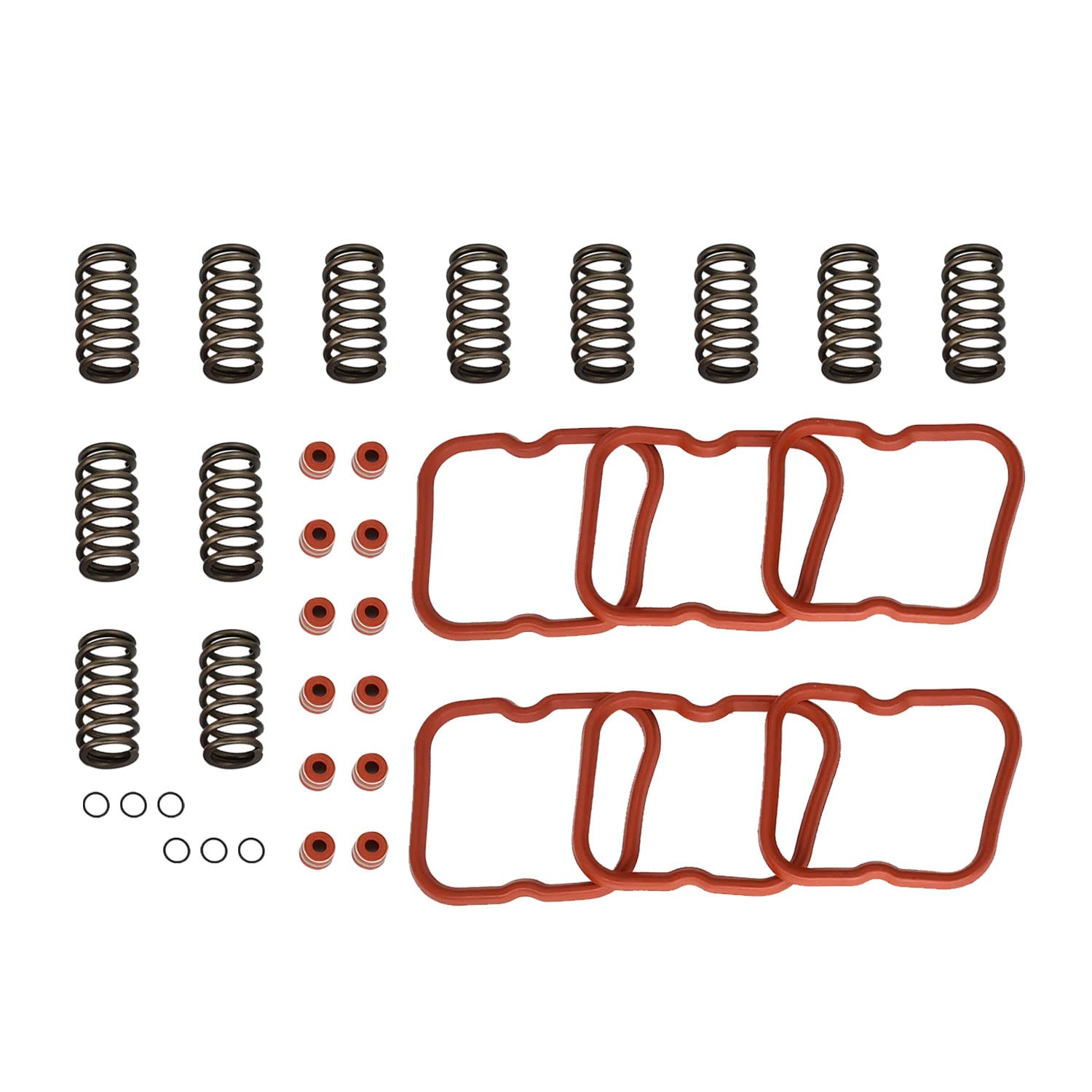 12V High RPM Valve Springs Gaskets 3916691 3921640 3902666 3910824 Compatible with Cummins Engine 1989-1998 6BT 5.9L