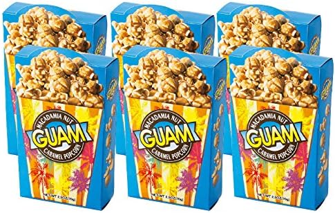 Amazon グアム 土産 グアム マカデミアキャラメルポップコーン 6箱セット 海外旅行 グアム お土産 おみやげ宅配便 食品 飲料 お酒 通販