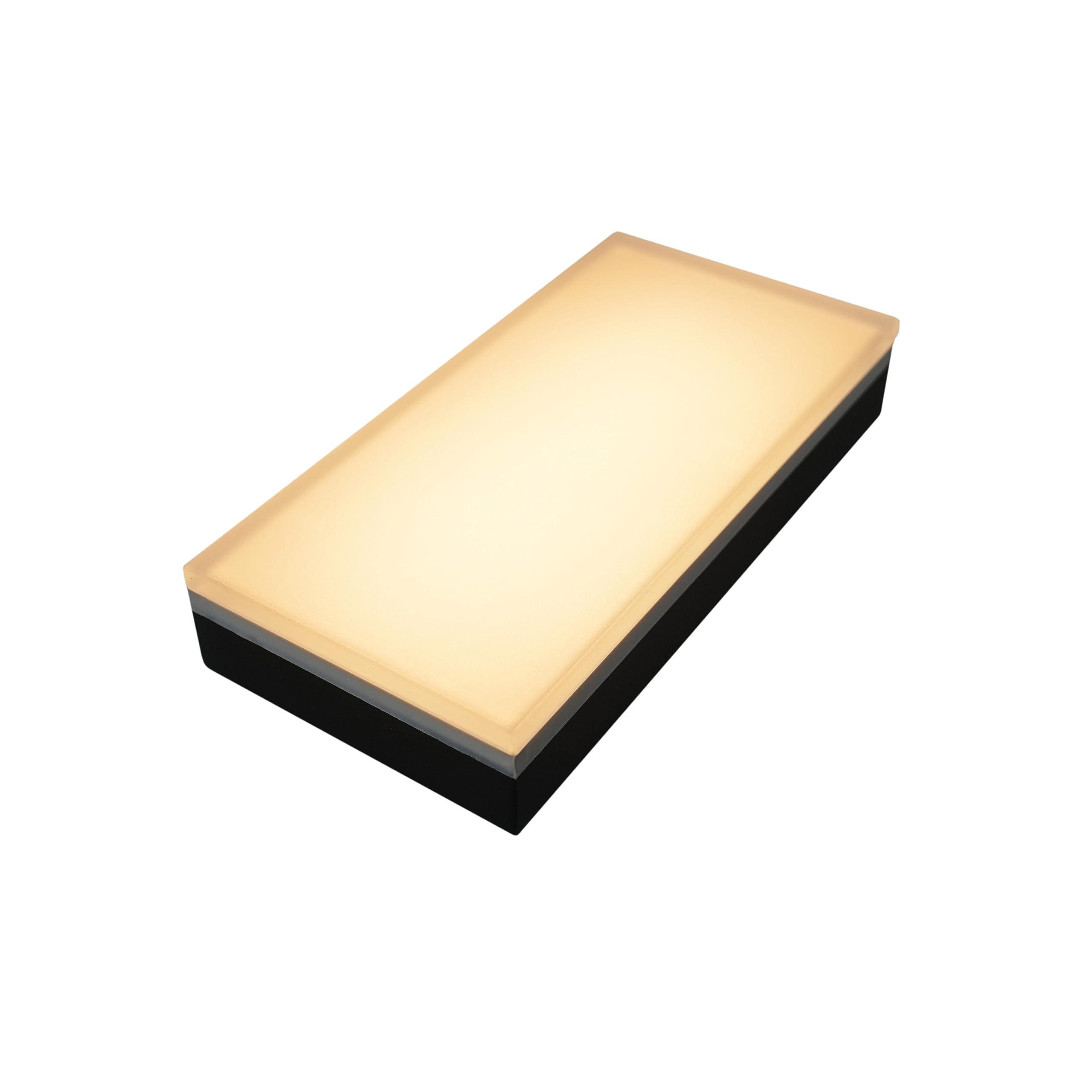 LUMENGY Paver Light 6x12 Inch (5.9x11.81), 2700K Warm White, Glare-Free Brick Lighting for Driveways, Walkways, Pool Decks and Patios, 12V Hardwired, IP67 Waterproof, Drive-Over Rated