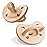 Chicco PhysioForma Luxe Orthodontic Pacifier, 0-6m | 100% Soft Silicone | Supports Breathing & Oral Development | Textured Shield & Handle | Includes Sterilizing Case | BPA Free | Blush, 2pk