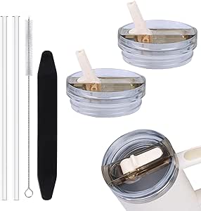 Amazon.com: 2 Pack 40oz Detachable Flip Straw Lid for Stanley Quencher