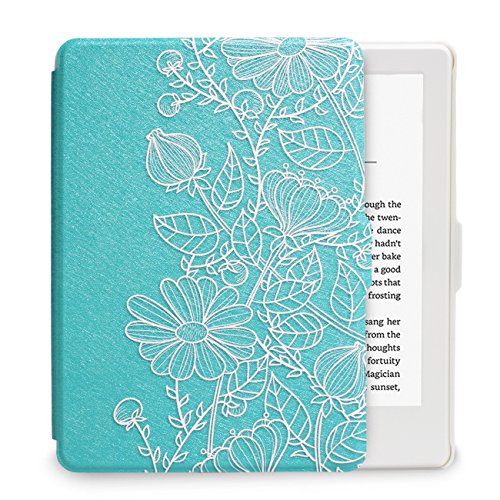 WALNEW All-New Amazon Kindle Case Lightest and Thinnest Premium Leather Smart Protective Cover for Kindle (8th Generation,2016 Released) (Mandala)