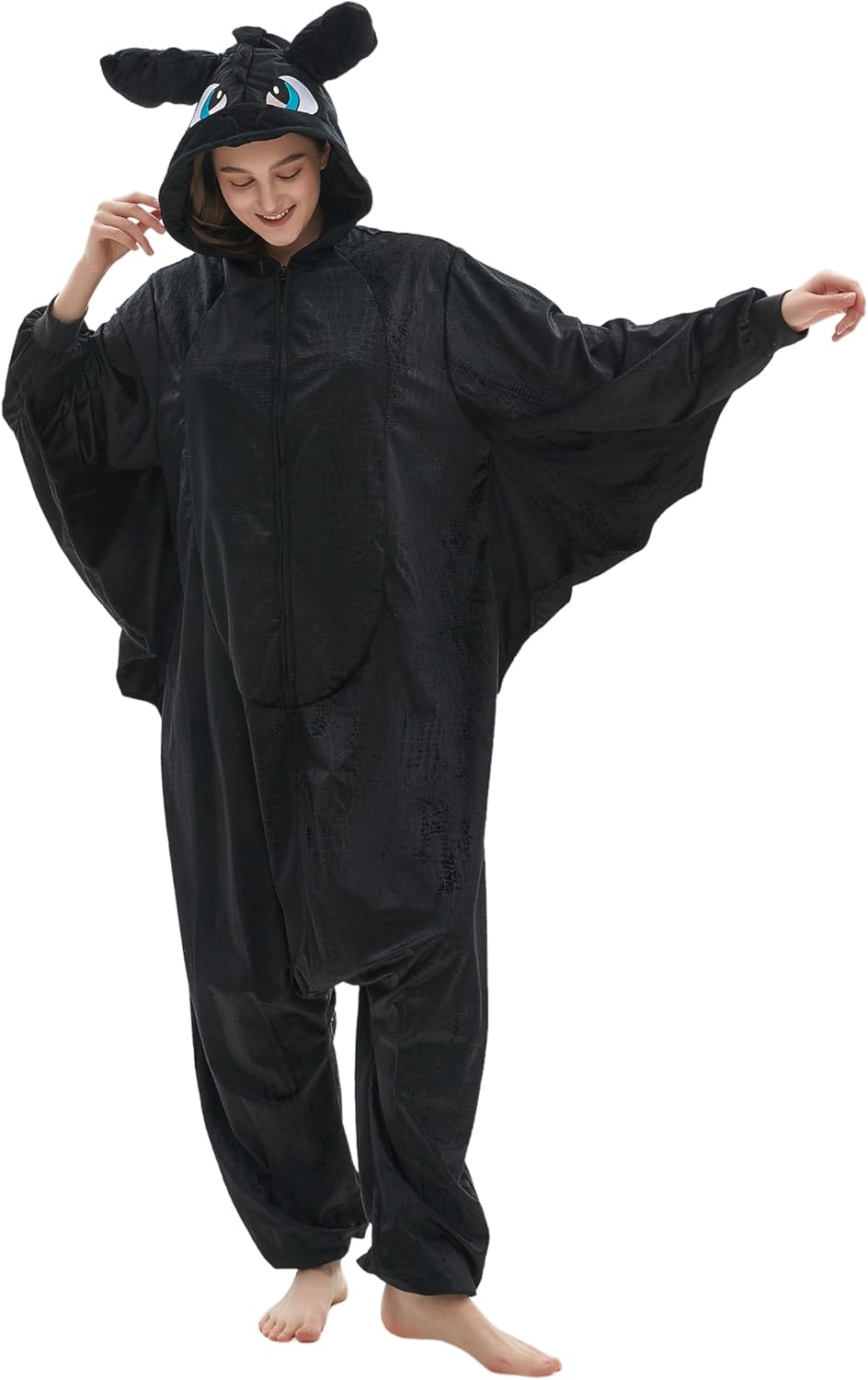 Unisex Adult Animal Onesie Pajamas Cosplay Halloween Costume Christmas One-Piece Sleepwear - Image 3