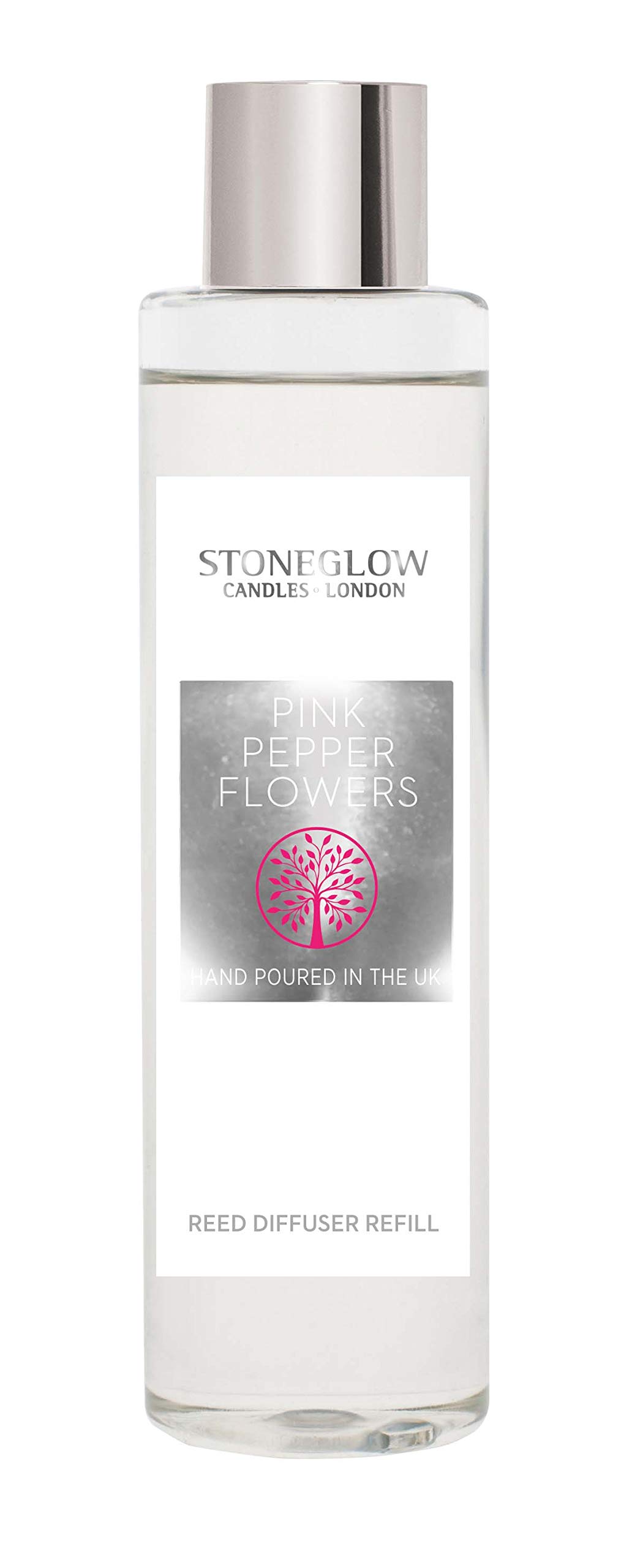 Stoneglow Pink Pepper Flowers Nature's Gift Collection - Reed Diffuser Refill 210Ml - Pink