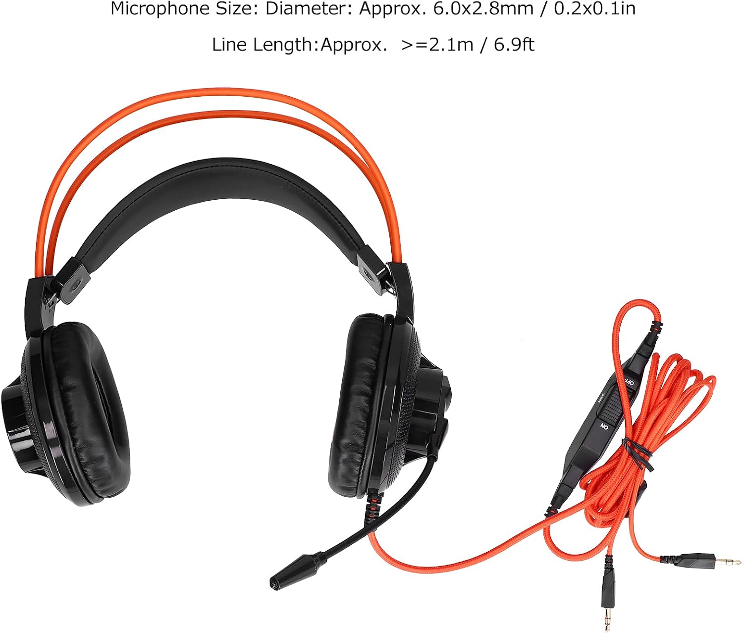 Wired Gaming Headphones Headset with Microphone, Gaming Headset Lightweight Game Headphones with Microphone Volume Control