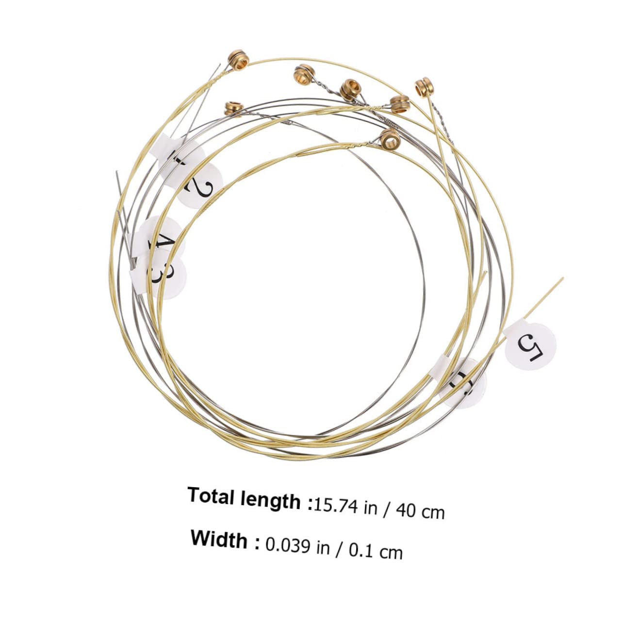 VICASKY 16Pcs Lyre Strings for Easy Replacement Durable Music Wire for Sweeter Sound and Rich Resonance for Lyre Harp and Musical Instrument Enthusiasts