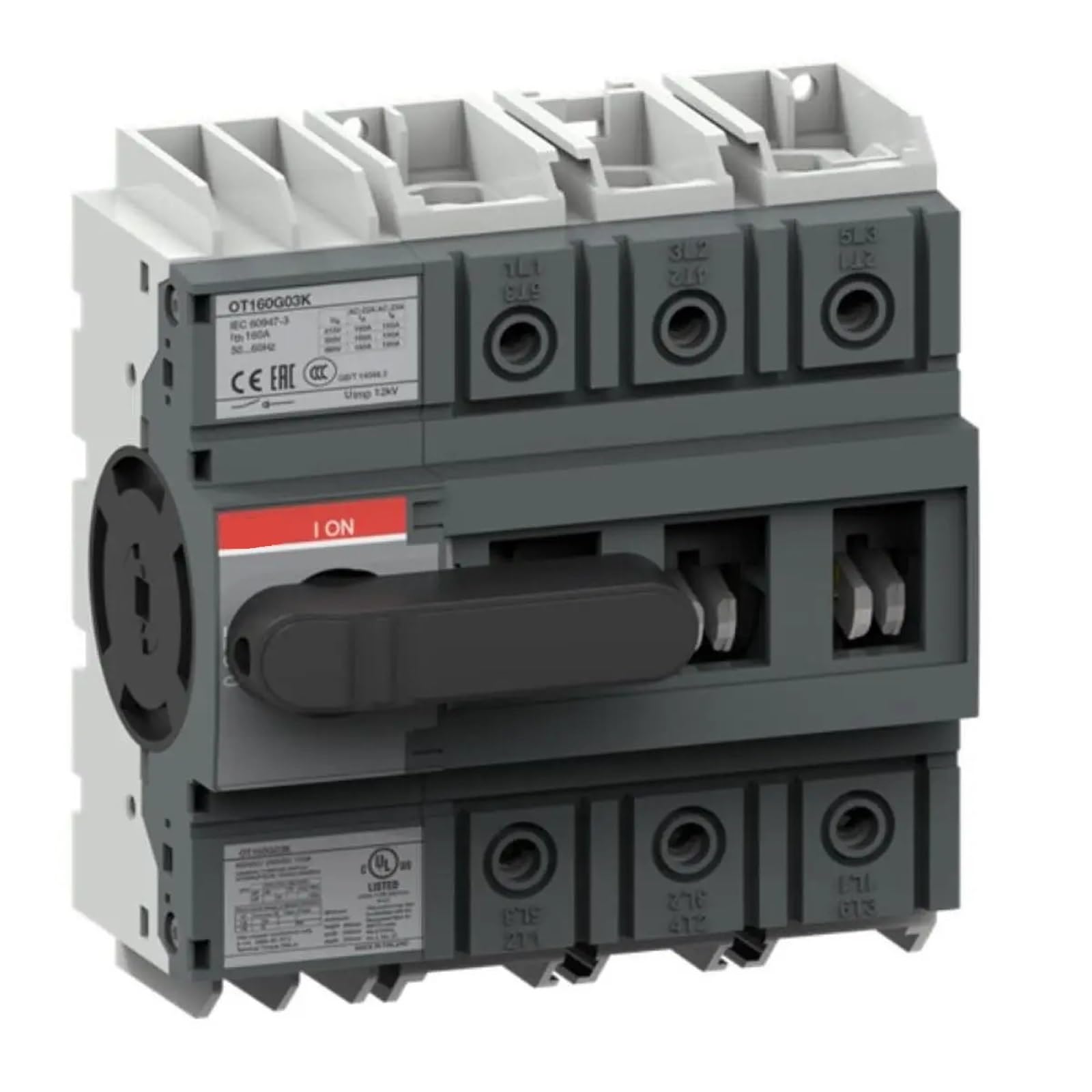 OT160G03K 3P commutateur de transfert 160A inverseur source triphasé OT