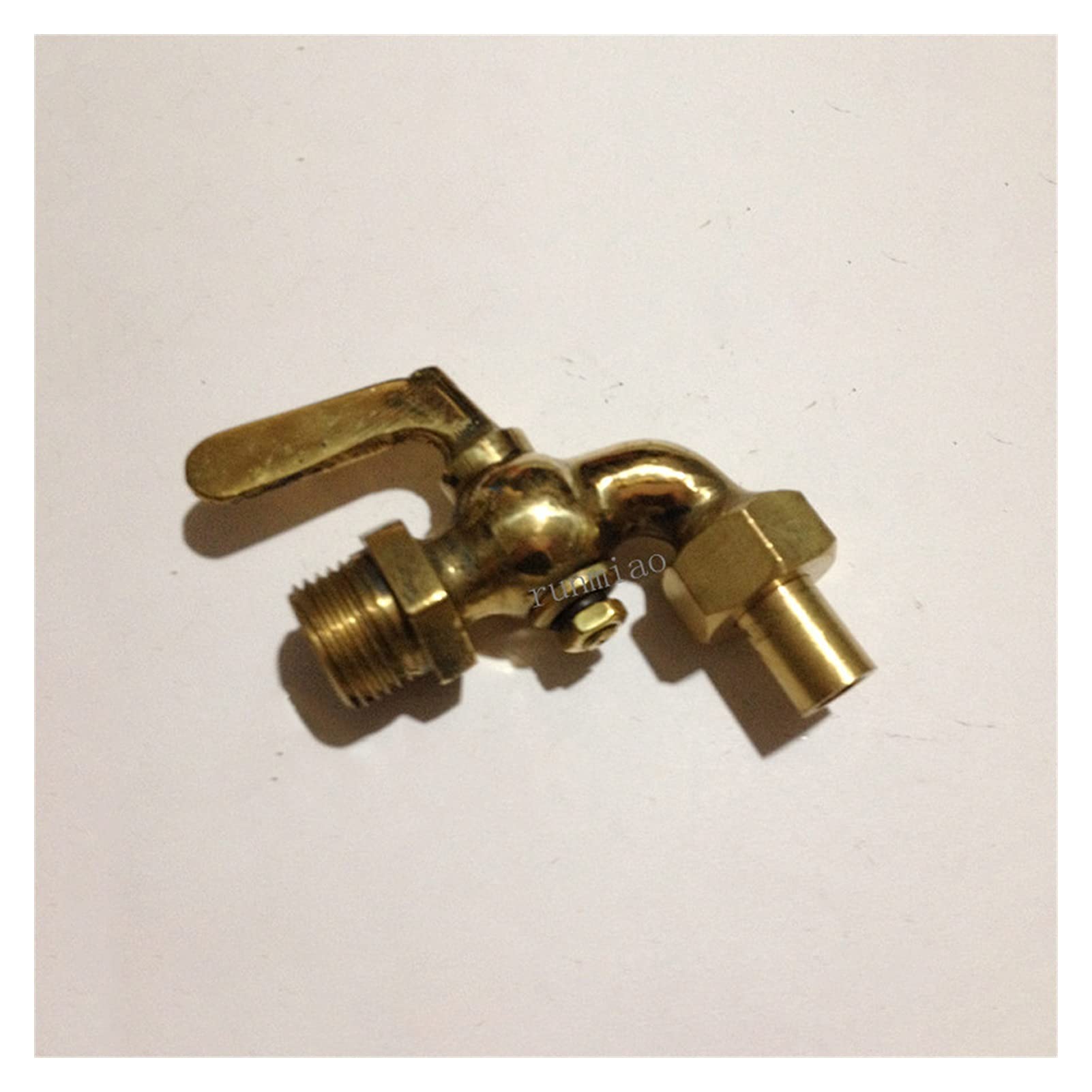 Válvula de bola de latón antiguo con rosca BSPP para control preciso de agua y gas