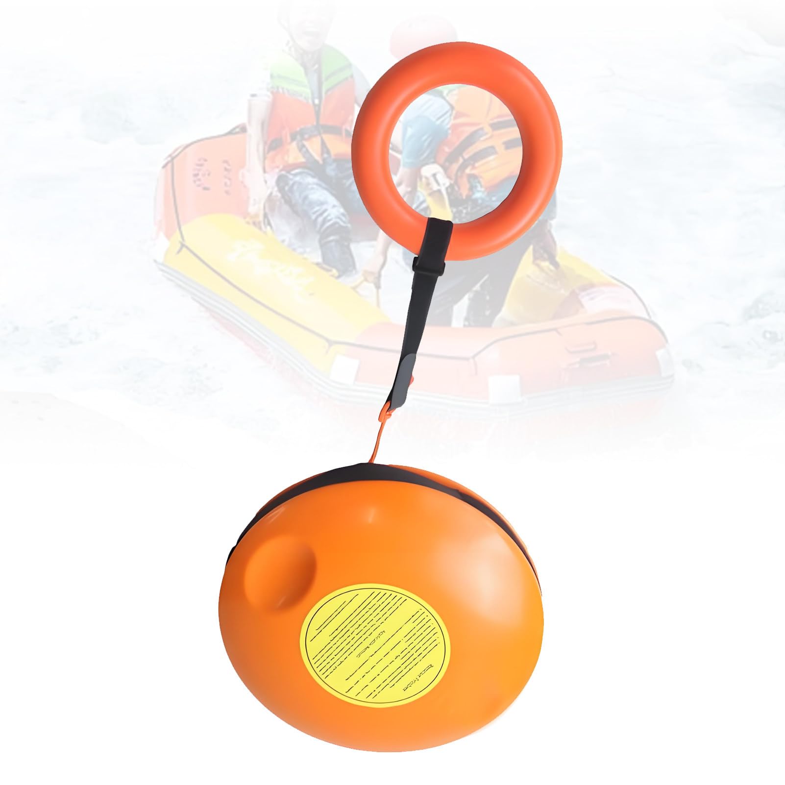 Hochleistungsfähige orange Rettungsscheibe – 40 m langes schwimmendes Wurfseil und Gummigriff, professionelles Wurfrettungsgerät für Ersthelfer und Outdoor-Abenteurer 1piece