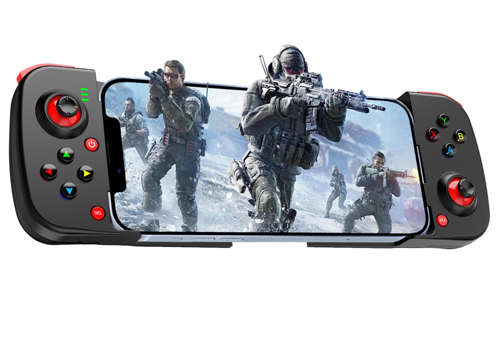 Joso Controller di gioco mobile per Android, iPhone, PC con programmabile M1/M2, controller telefonico per iPhone 14, 13, 12, 11 (Nero)