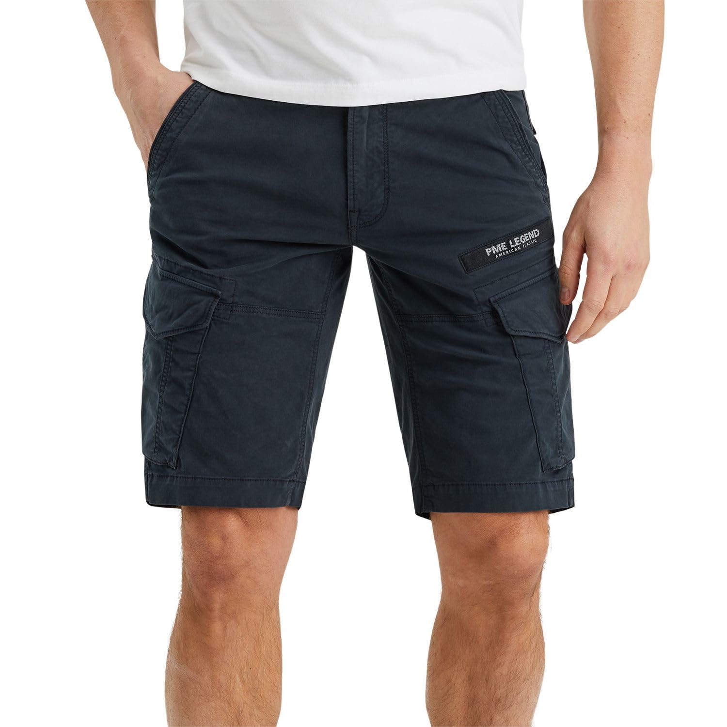 PME Legend Herren Short NORDROP Cargo - Regular Fit - Grau Blau Grün Beige