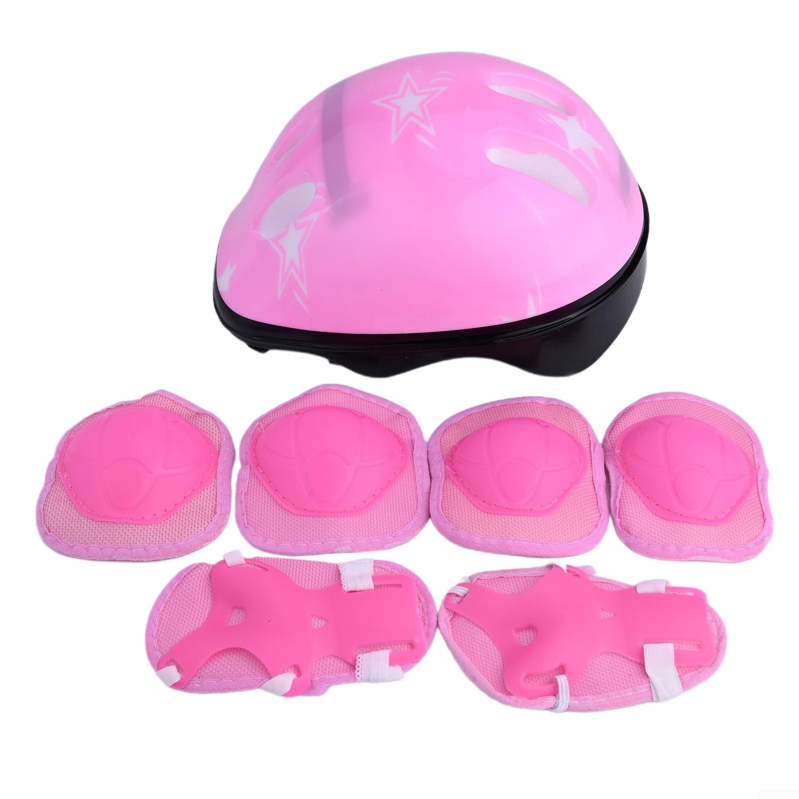 Casco di sicurezza completo per bambini con ginocchiere, gomitiere e polsiere, per bambini dai 5 ai 16 anni, ideale per ciclismo, pattinaggio e gioco attivo