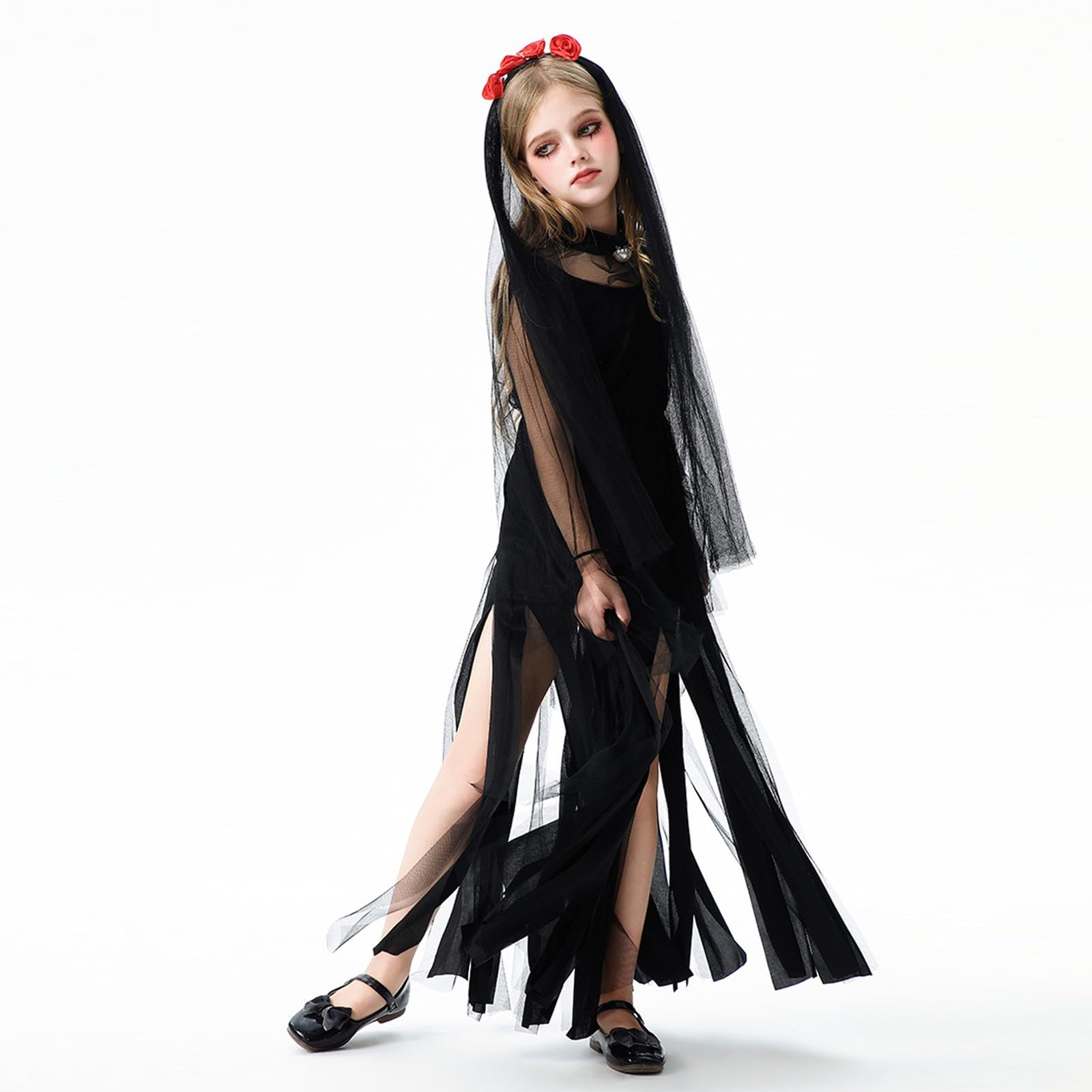 Halloween Hexenkostüm Set Für Mädchen Halloweenkostüme Für Kinder Halloween Costume Tütü Hexen Verkleidung Set Karneval Tanz Mottoparty Verkleidungsspiel Party Karnevalskostüme Hexe Outfit