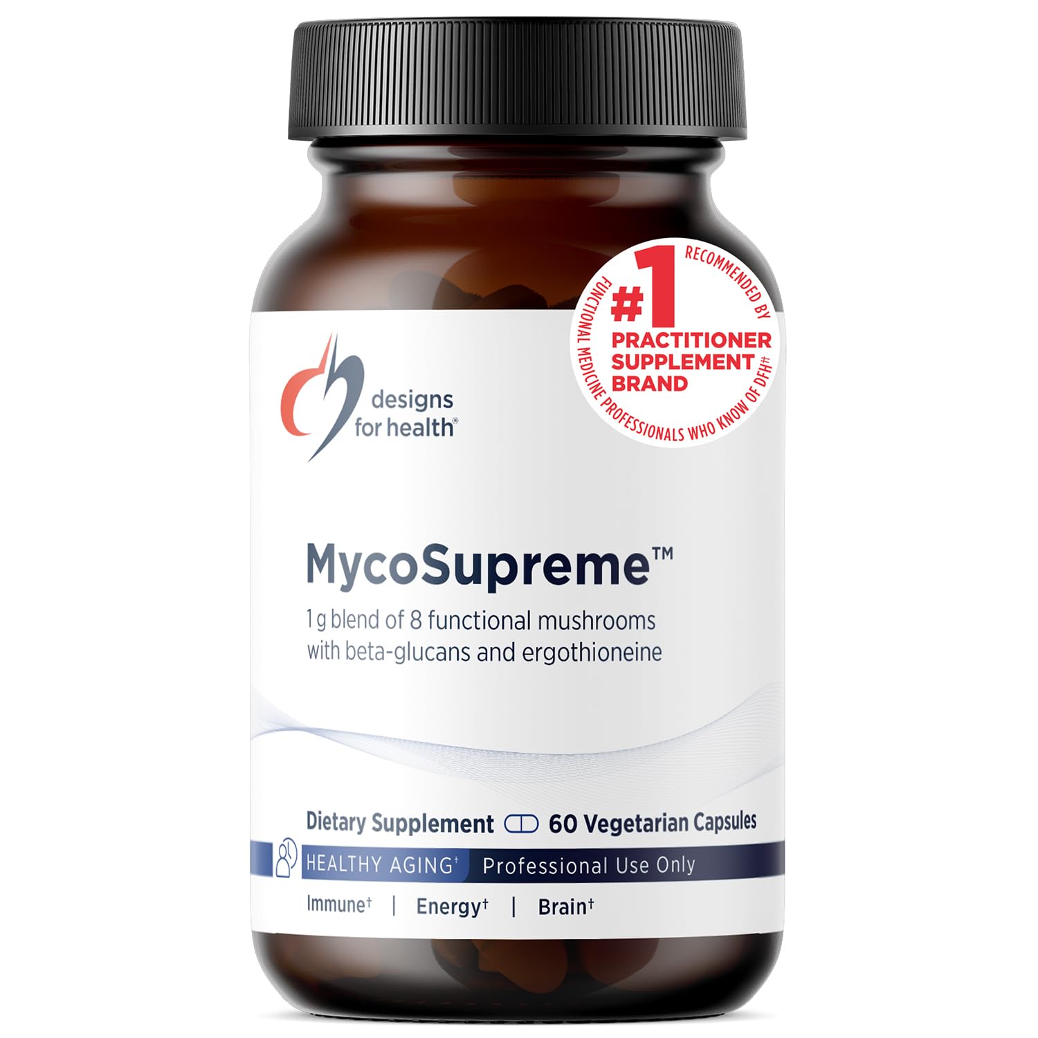 Designs for Health MycoSupreme, Mushroom Support, 60 Capsules