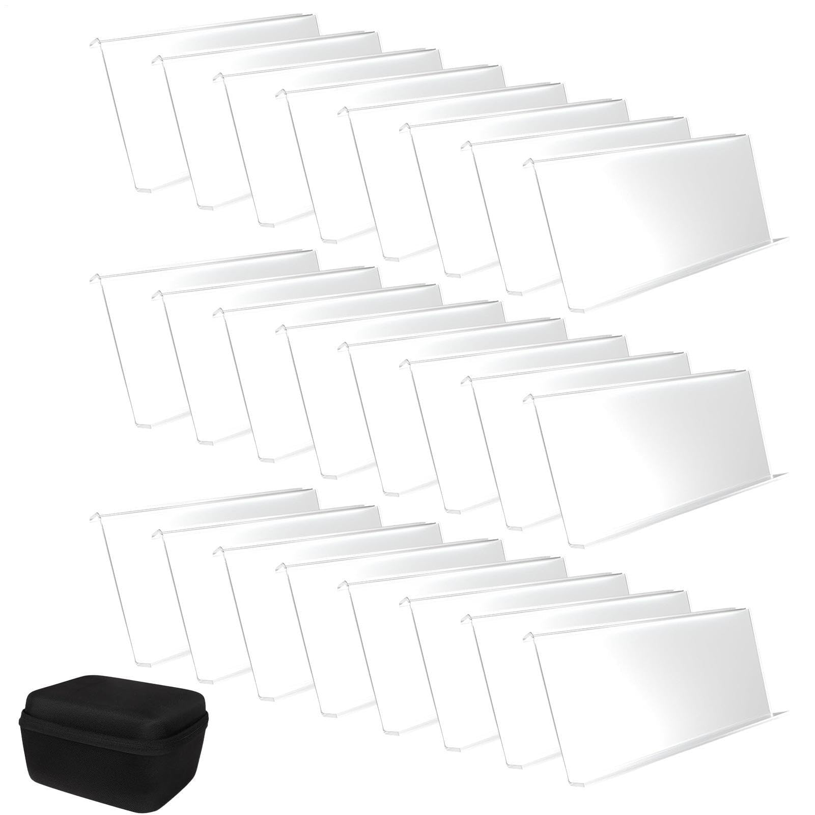 Rehausseurs de cartes pour vitrine – Vitrine de 24 pièces avec sac de range