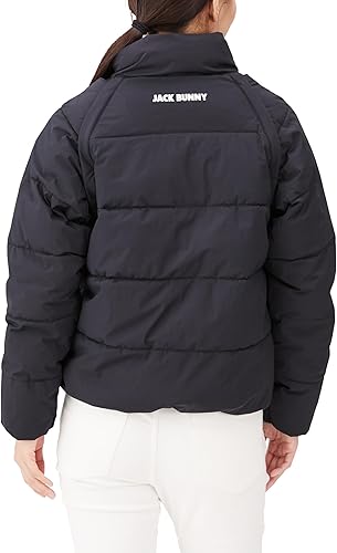 【新品】ジャックバニー　吹き出しロゴ　ミニリップブルゾン　ブラック　LLサイズ 新品 パーリーゲイツ ジャックバニー 吹き出しロゴ ミニリップ
