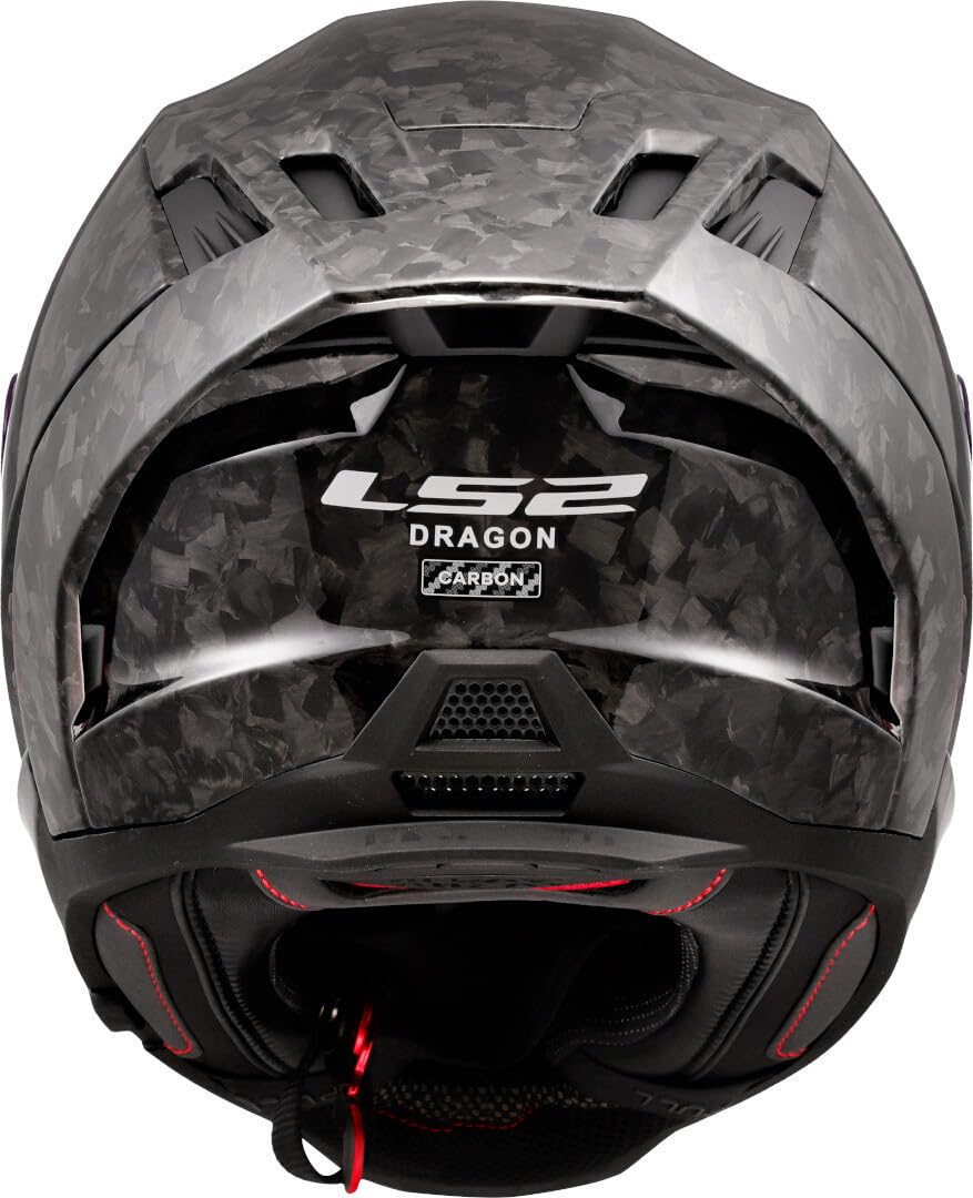 LS2 Helm Dragon Forged Carbon FF807 zwart | | Doppelring | Carbon | geeignet für