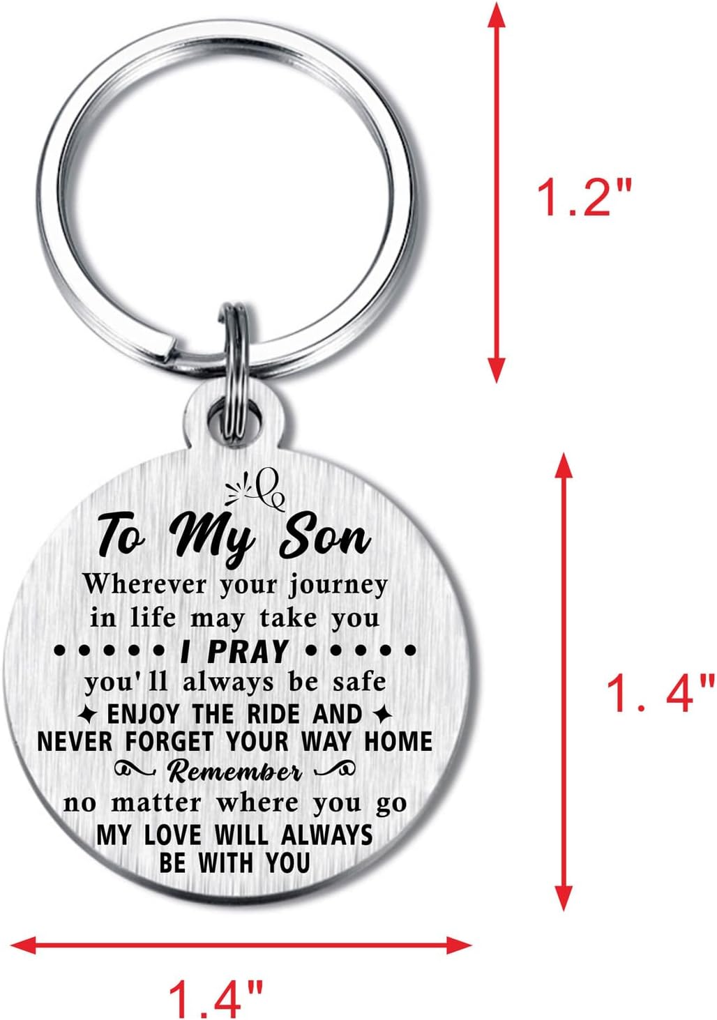 19th Birthday Gifts for Son, Inspirational Gifts for 19 Year Old Boy, 19th Birthday Gifts for Boys, 19th Birthday Keychain - Image 5