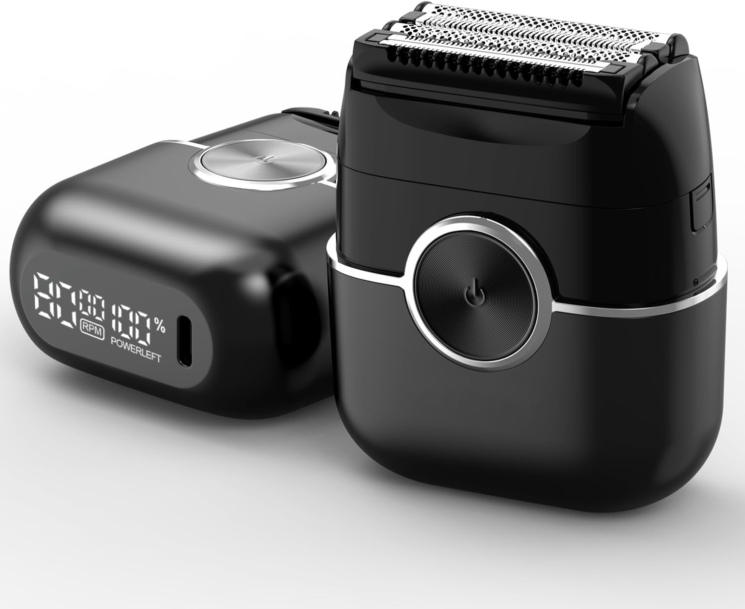 Electric Foil Shavers for Men: 4 Floating Blades – Dual Speed, LED Battery Display, USB-C Charging, Travel Lock Included