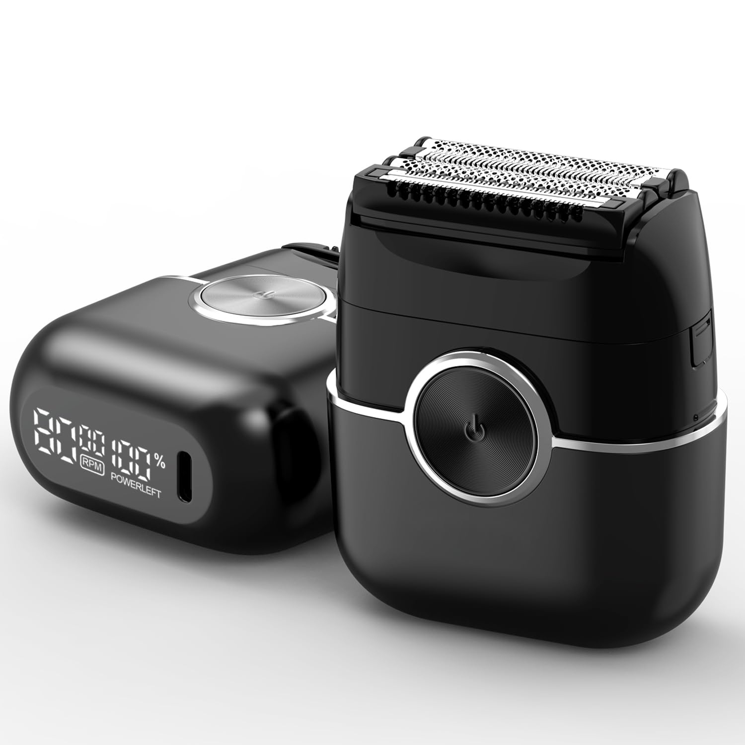 Electric Foil Shavers for Men: 4 Floating Blades – Dual Speed, LED Battery Display, USB-C Charging, Travel Lock Included