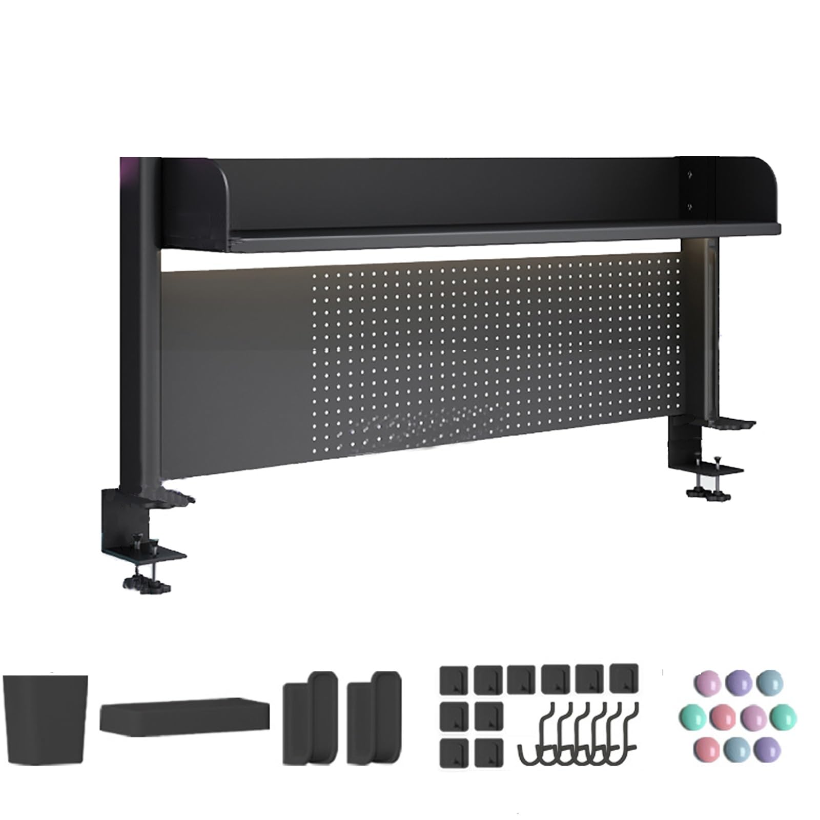 Pannello Forato Per Scrivania KDD - Kit 7-in-1 Con Supporto Telefono, Cuffie E Ganci, Organizzatore Da Tavolo - Foto 5