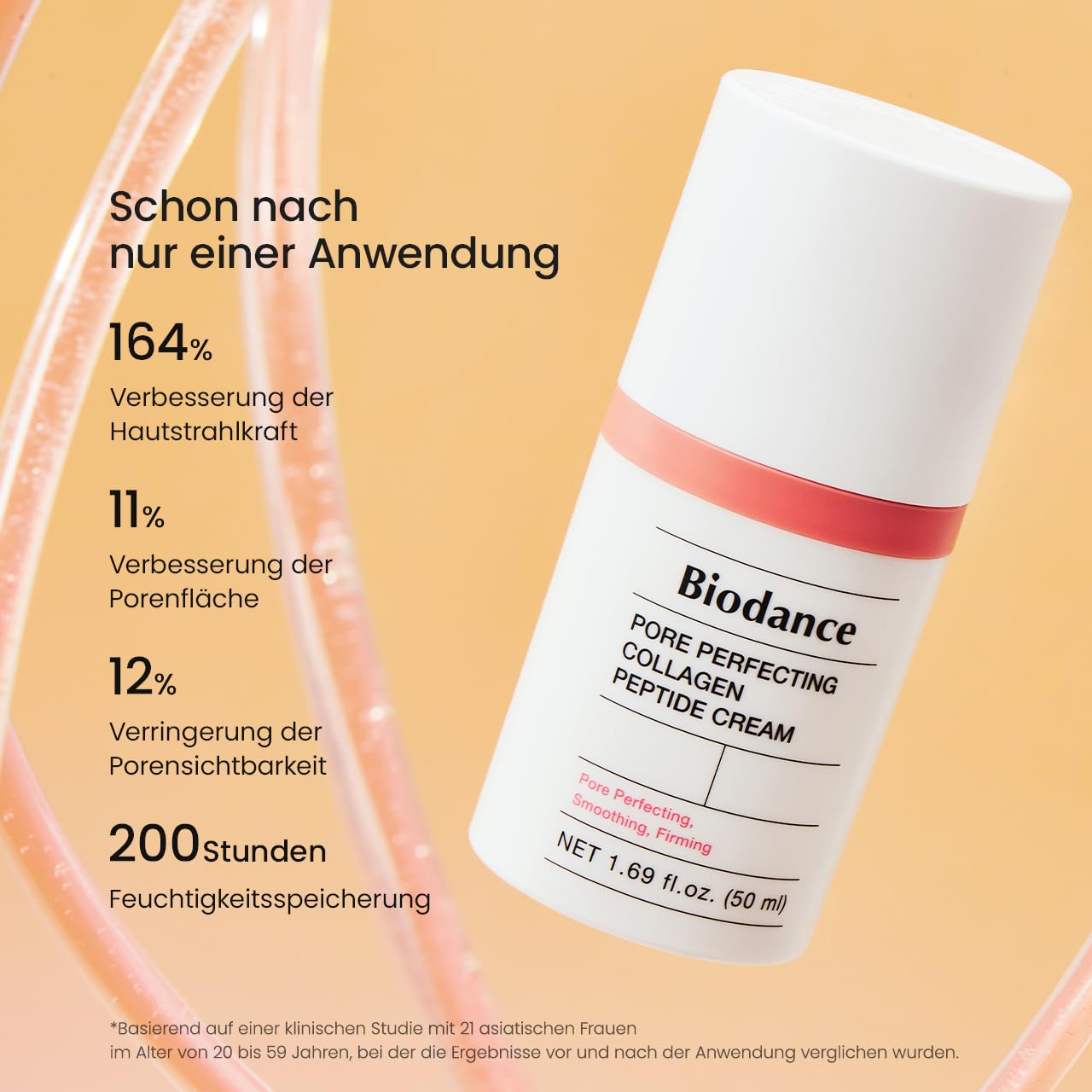 BIODANCE Pore Perfecting Kollagen-Peptidcreme, feuchtigkeitsspendend, auffüllend, Porenpflege, straffende Gesichtspflege, koreanische Hautpflege, Geschenke für Frauen, 50 ml